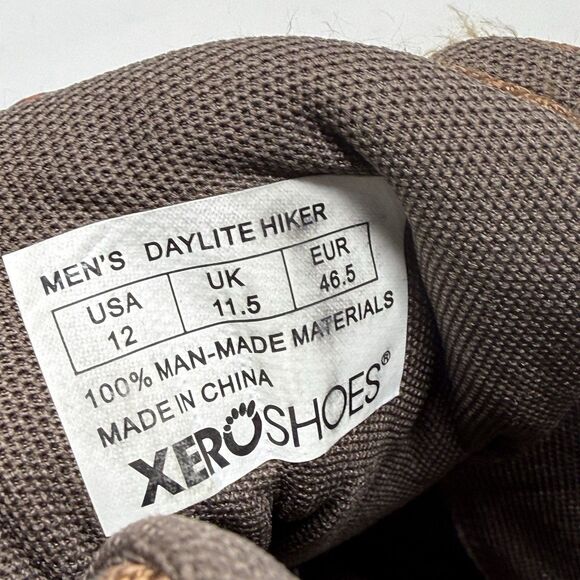 Xero Daylite Hiker Barefoot Boots Mens 12 Brown Hiking Minimalist Gorpcore Camp main image 16